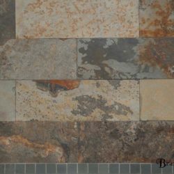 Multicolour Brazilian slate strips
